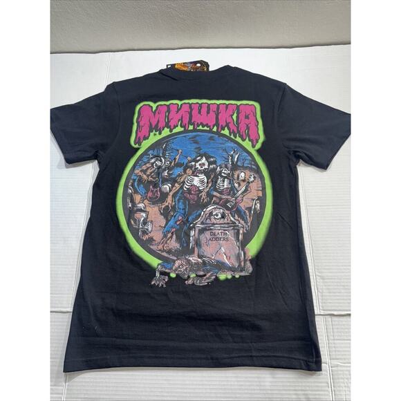 Mishka Men's MNWKA Short Sleeve Black Size M Graphic Print (Youth Size) - Picture 1 of 8